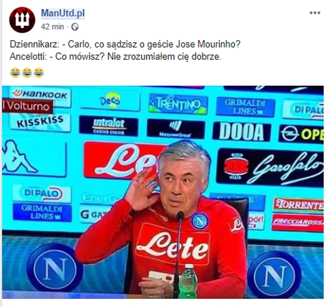 Ancelotti został zapytany o Mourinho. ODPOWIEDŹ NISZCZY! xD
